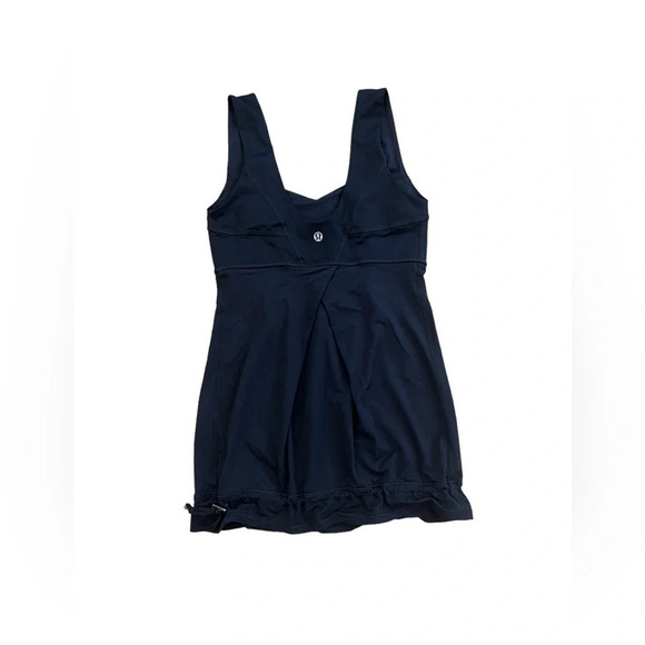 Lululemon Elevate Tank with Drawstring Hem 
Black 
Size 2
Pit to pit 13” - Picture 4 of 7